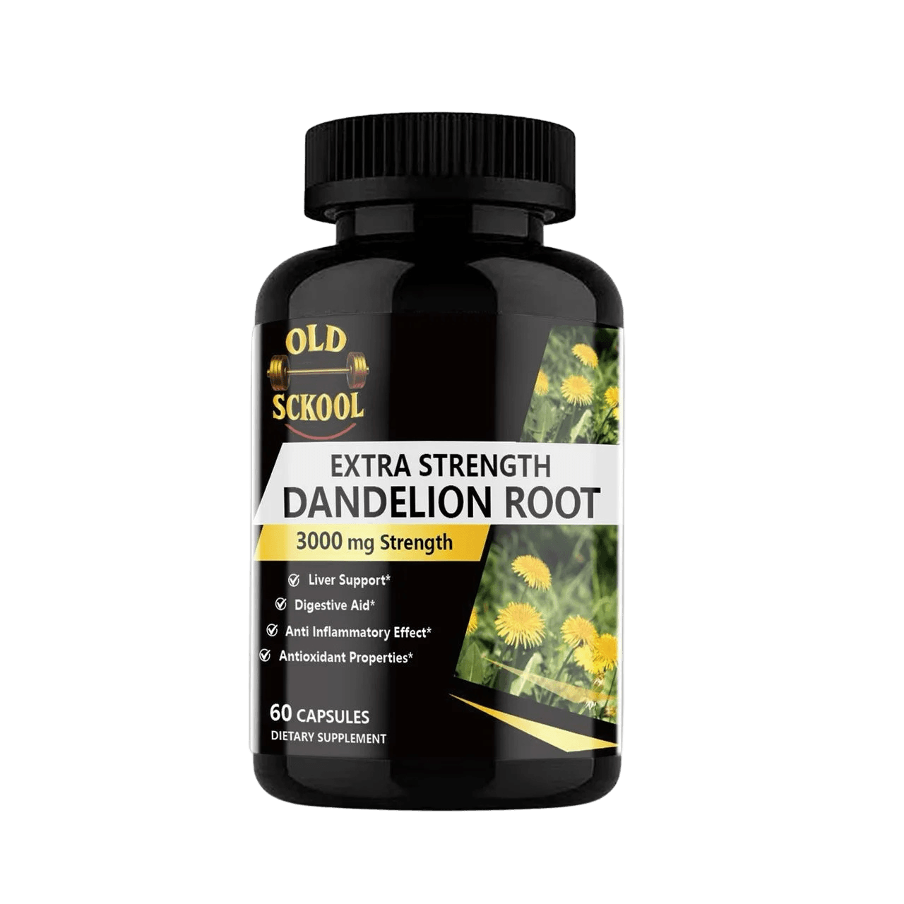 Old Sckool Extra Strength Dandelion Root | 60 Capsules
