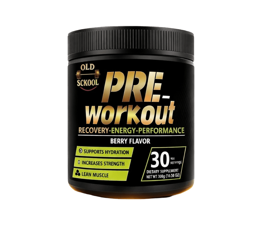 Old Sckool Pre-Workout Berry Flavor | 30 Servings